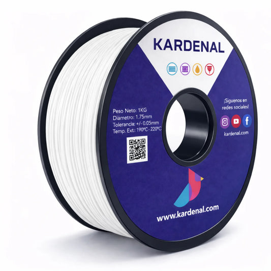 Filamento PLA 1.75mm 1kg - Blanco